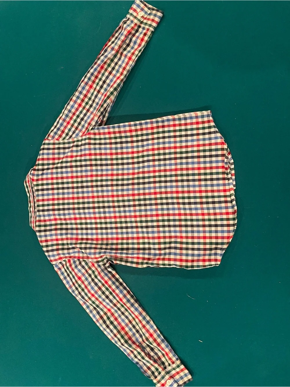 Izod Boys' Plaid Button-Down Shirt - Red, Blue & Green